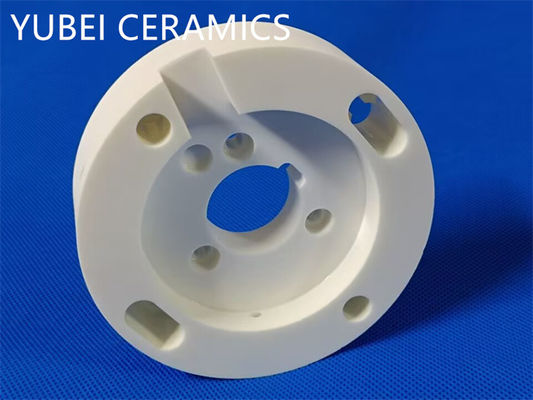 pure Alumina Ceramic Material Machining Ivory Color CNC Processing