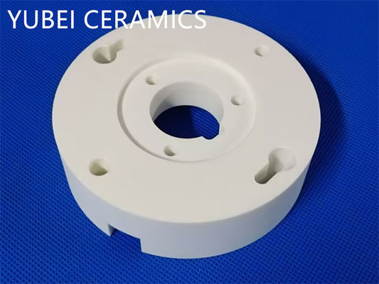 pure Alumina Ceramic Material Machining Ivory Color CNC Processing